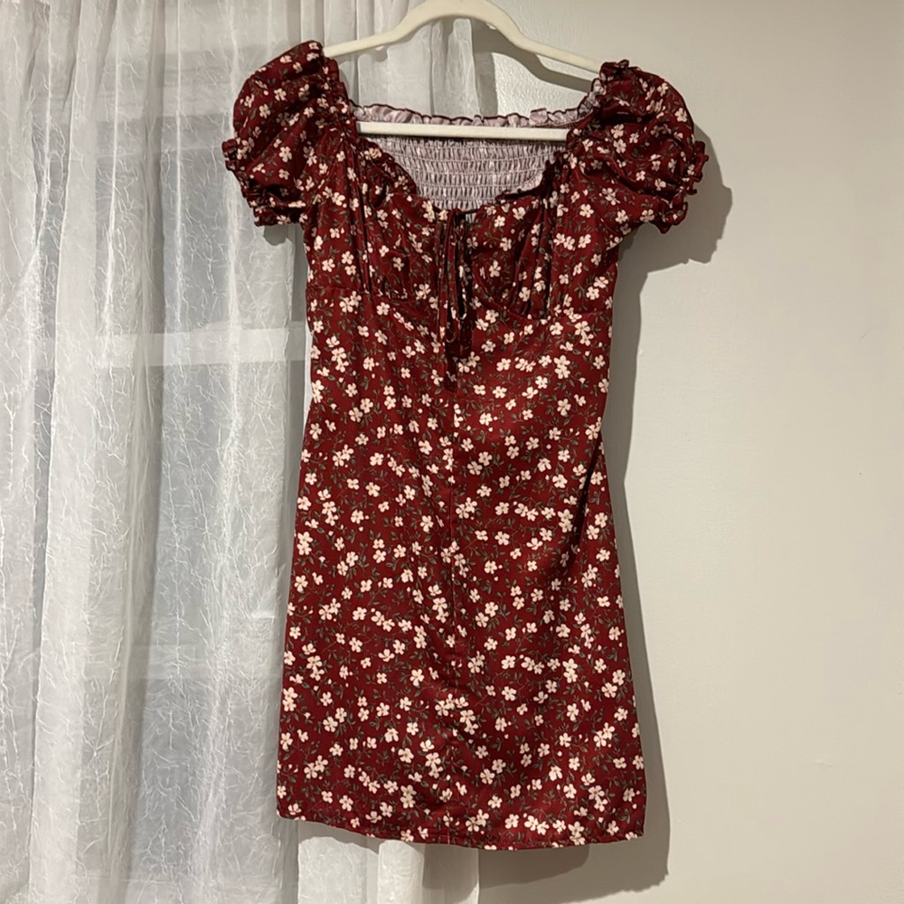 Red Floral Dress